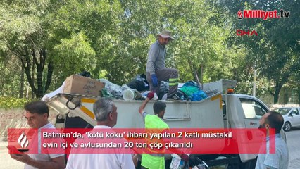 Daha önce de bunu yapmış! Evinden tam 20 ton çöp çıktı