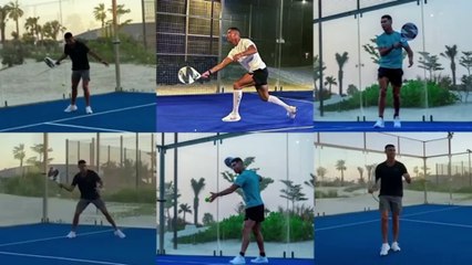 Ronaldo used to play football in the ground