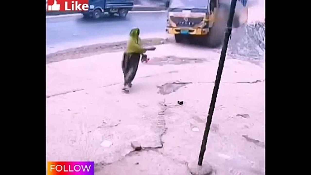 Woman Hit By Truck ... Accident