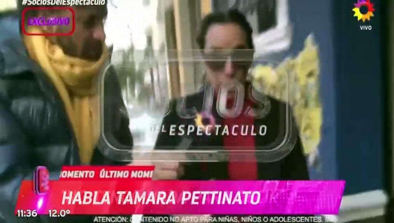 La firme reacción Tamara Pettinato al hablar sobre la denuncia por privilegios a su pareja José Glinski