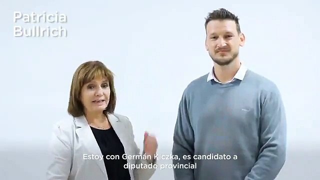 Germán Kiczka en imagen con Patricia Bullrich