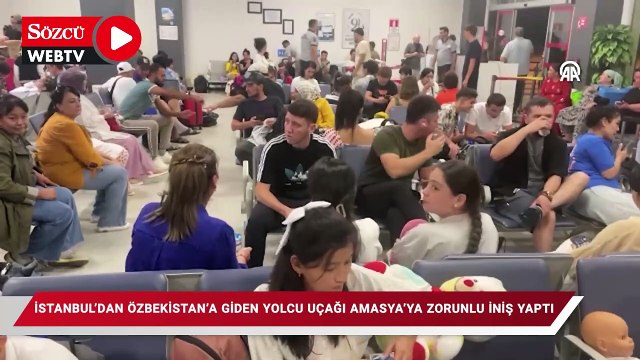 İstanbul'dan Özbekistan'a giden yolcu uçağı, teknik arıza nedeniyle Amasya'ya zorunlu iniş yaptı