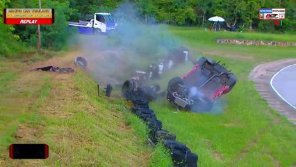 Racing Car Thailand OP OK1 OK2 2024 Kaeng Krachan Race 2 Pimpharuea Flip