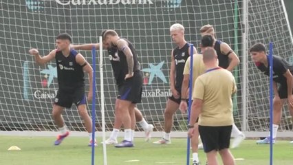 Barcelone - Dani Olmo s'est entraîné