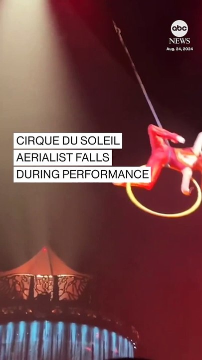 Mira la terrible caída de un acróbata en pleno show del Cirque Du Soleil
