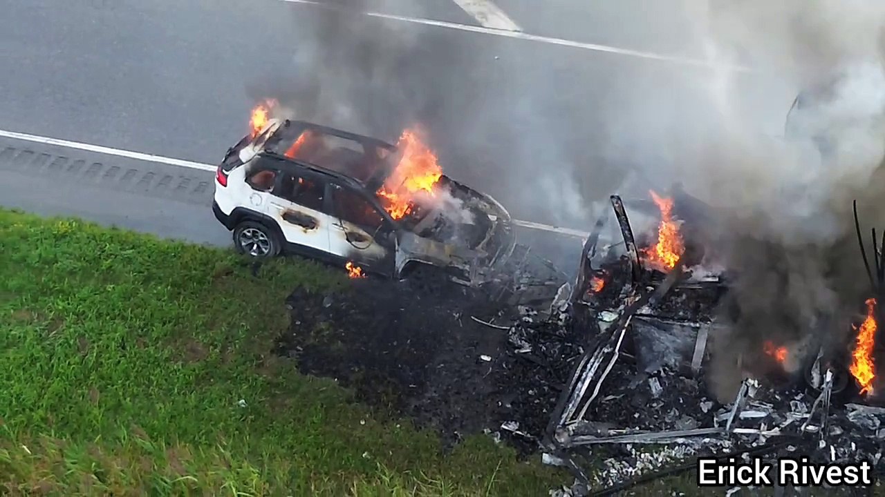 Triste fin pour un motorisé le long de l’autoroute 30
