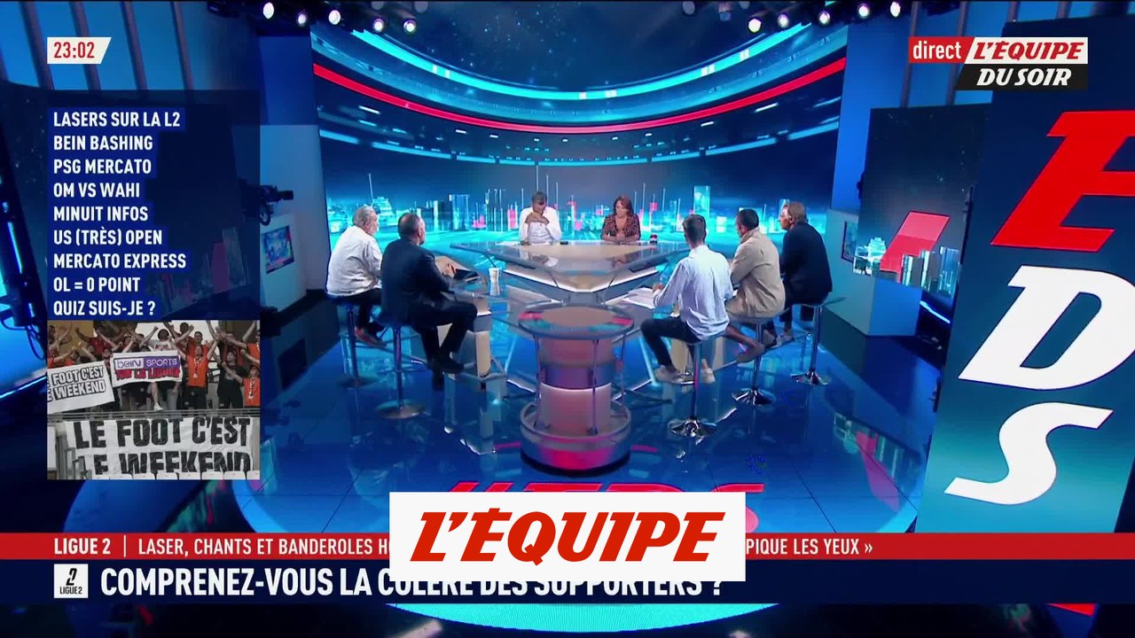 Banderoles contre beIN Sports, lasers et contestations au stade Bauer  - Foot - L2