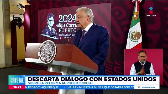 López Obrador descarta diálogo con Estados Unidos sobre la reforma al Poder Judicial