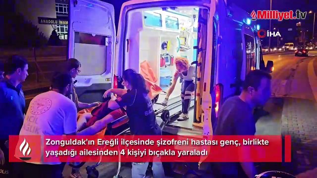Çığlık seslerini duyan komşular yetişti! Şizofreni hastası dehşet saçtı