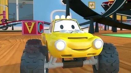 Camion pompier, bulldozer, voiture de course & Lucas le Petit Camion  Dessin animé pour les enfants