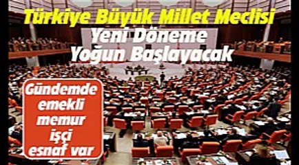 Meclis yoğun döneme başlayacak