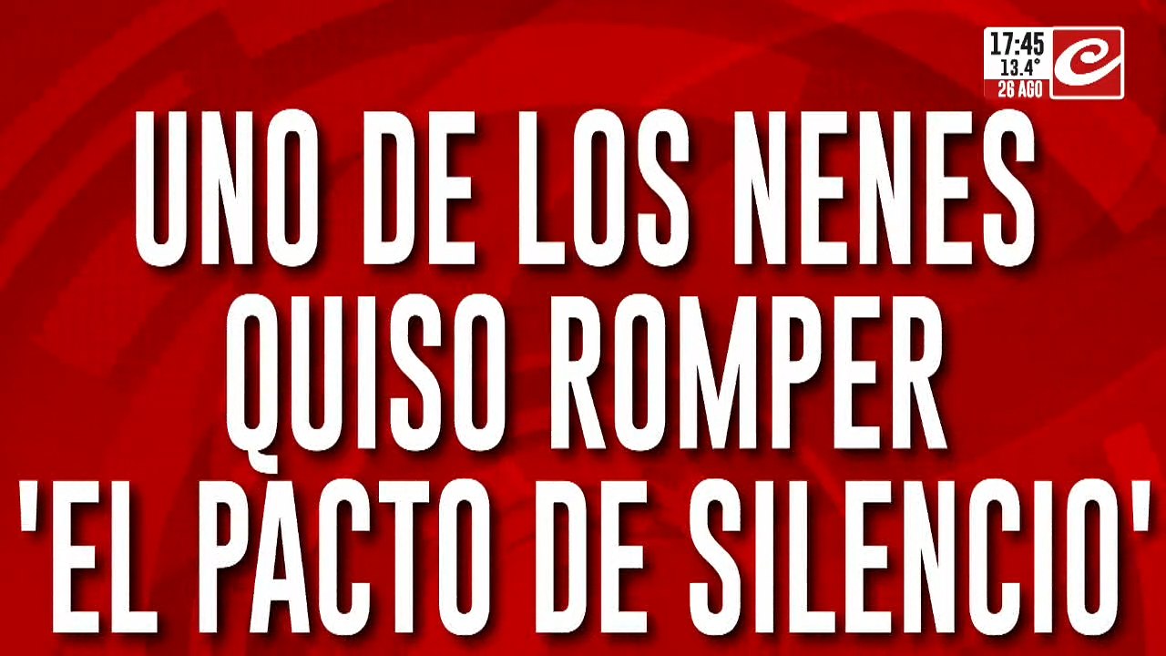 Caso Loan: uno de los nenes quiso romper el "pacto de silencio" y lo callaron