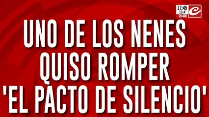 Caso Loan: uno de los nenes quiso romper el "pacto de silencio" y lo callaron