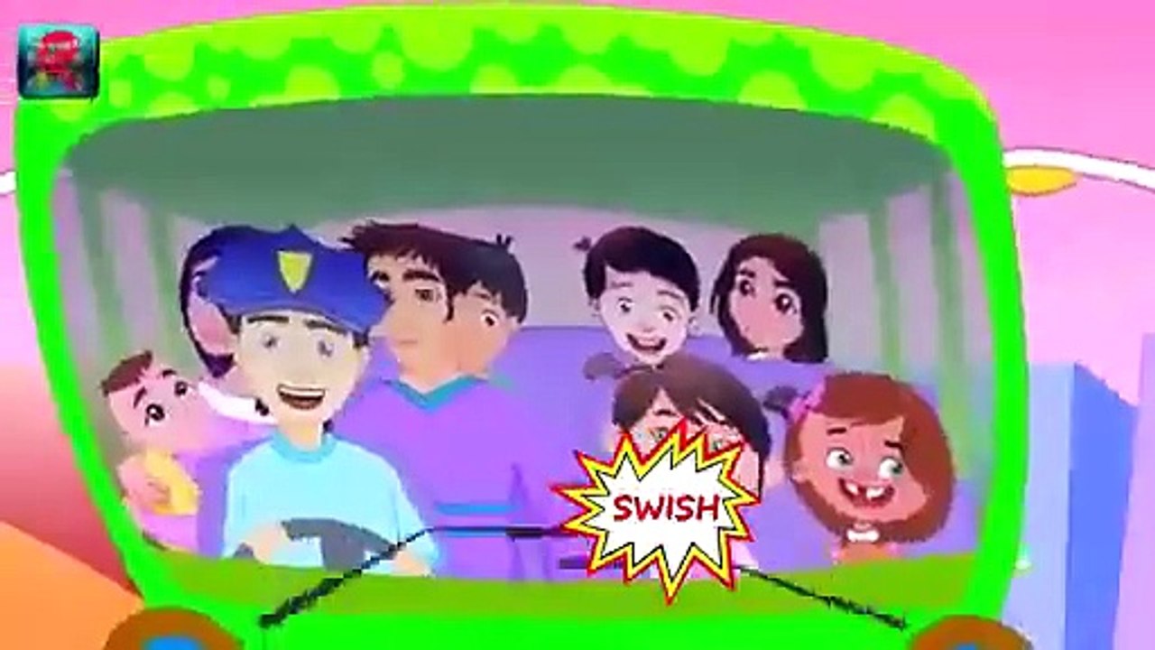 wheels on the bus go round and round - nursery rhyme
