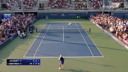 Jacquet en a jeté sa raquette : Dimitrov plus solide au concours des hot shots