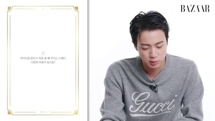 World Wide Handsome BTS JIN (WWH) reigning over the BAZAAR Wow~ he's so good!