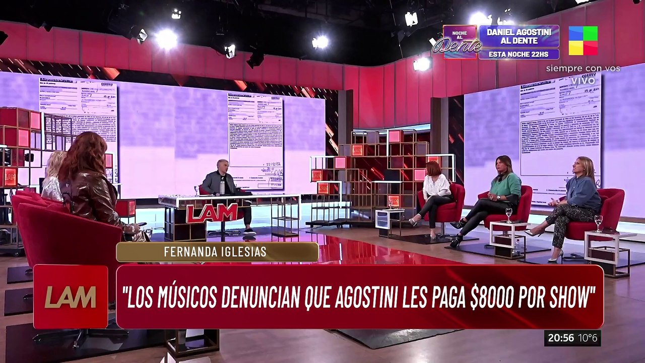  DANIEL AGOSTINI vs. NAZARENA VÉLEZ: Carta documento y denuncias de los músicos por malos tratos