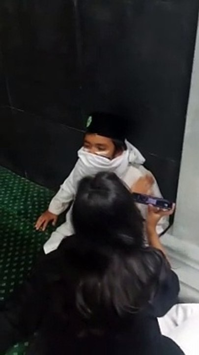 Viral ketika anak anak tpq yang mau ngaji juga...
