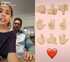 A sign language gestures.