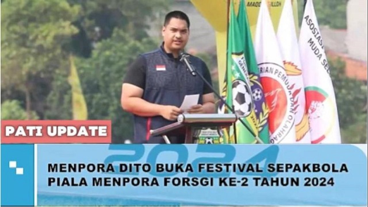 Diikuti 1200 Peserta, Dito Buka Festival Sepakbola Piala Menpora Forsgi 2024