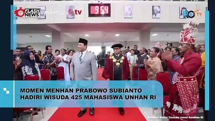 Prabowo Subianto Hadiri Wisuda Unhan RI, Tekankan Pengabdian dan Persatuan