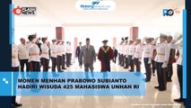Momen Menhan Prabowo Hadiri Wisuda 425 Mahasiswa Unhan RI