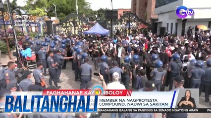 Dispersal sa mga KOJC member na nagprotesta sa harap ng kanilang compound, nauwi sa sakitan | Balitanghali