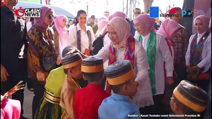 Kunjungan ke Posyandu, Iriana Jokowi Tinjau Program Vaksin untuk Anak