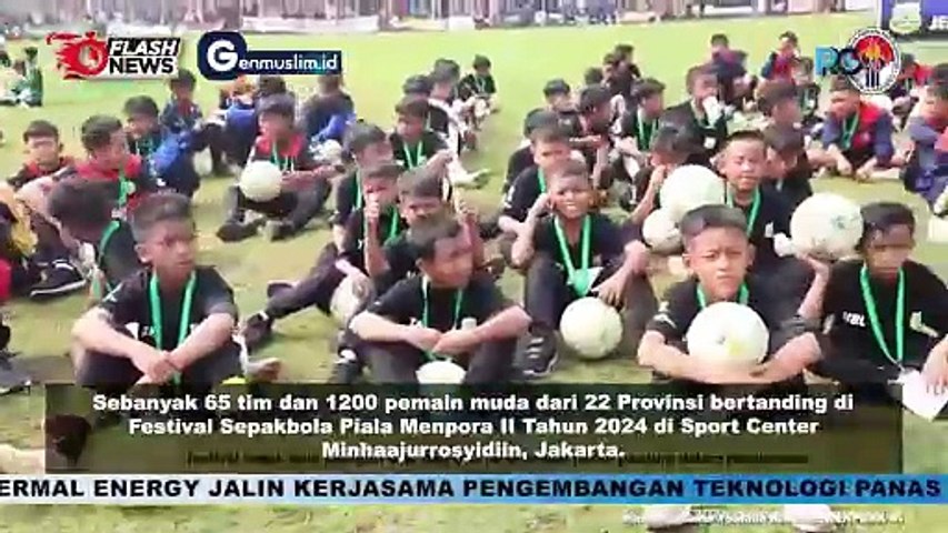 Menpora Dito Buka Festival Sepakbola Piala Menpora Forsgi ke-2 Tahun 2024