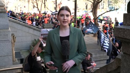 Construction workers walk off the job across the country