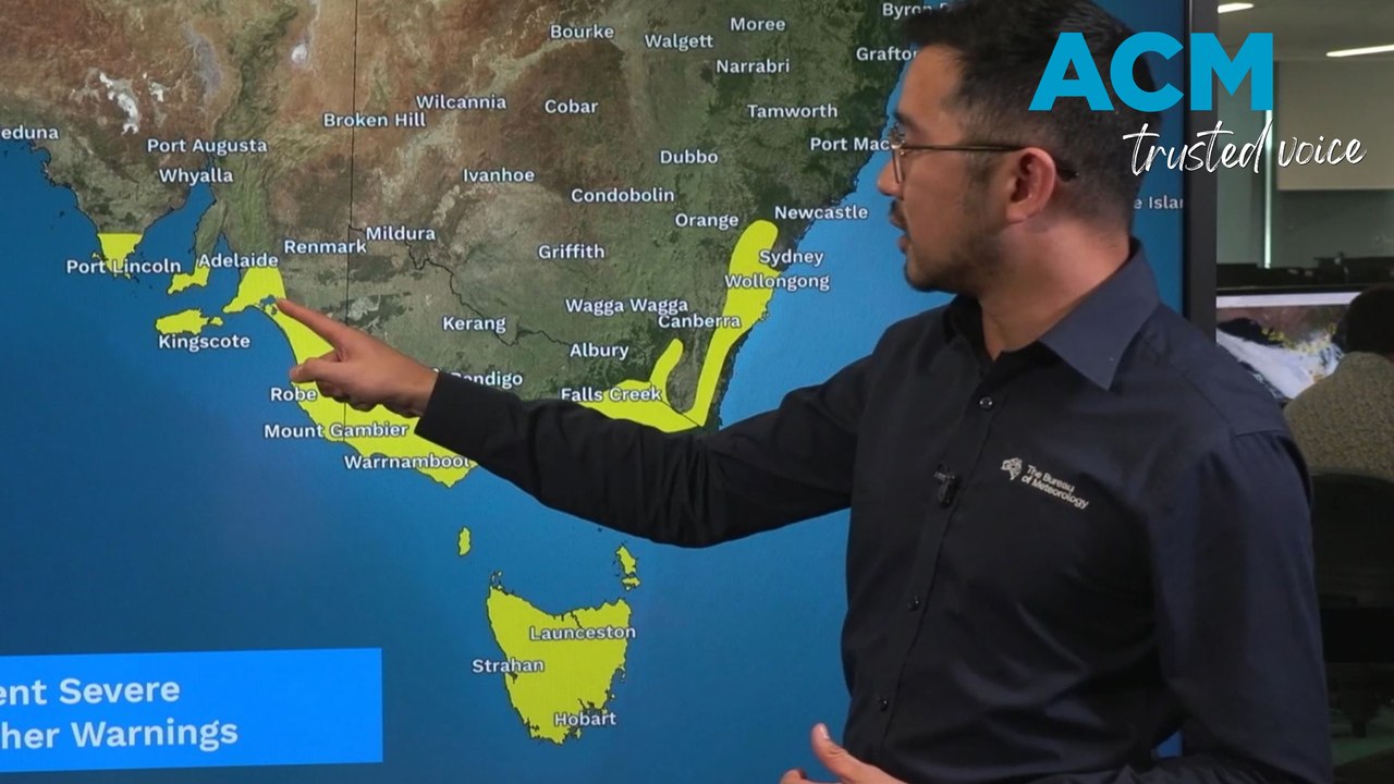 Damaging winds for Tasmania and parts of NSW, Victoria, South Australia and Western Australia