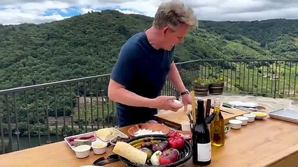 Gordon Ramsay Makes a Steak Sandwich in Spain with Tilly Ramsay