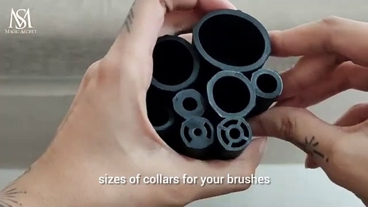 Makeup brush cleaner and dryer