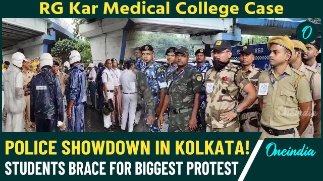 Kolkata RG Kar Case: Massive Police, RAF Deployment Ahead of Opposition-Supported Student Protests