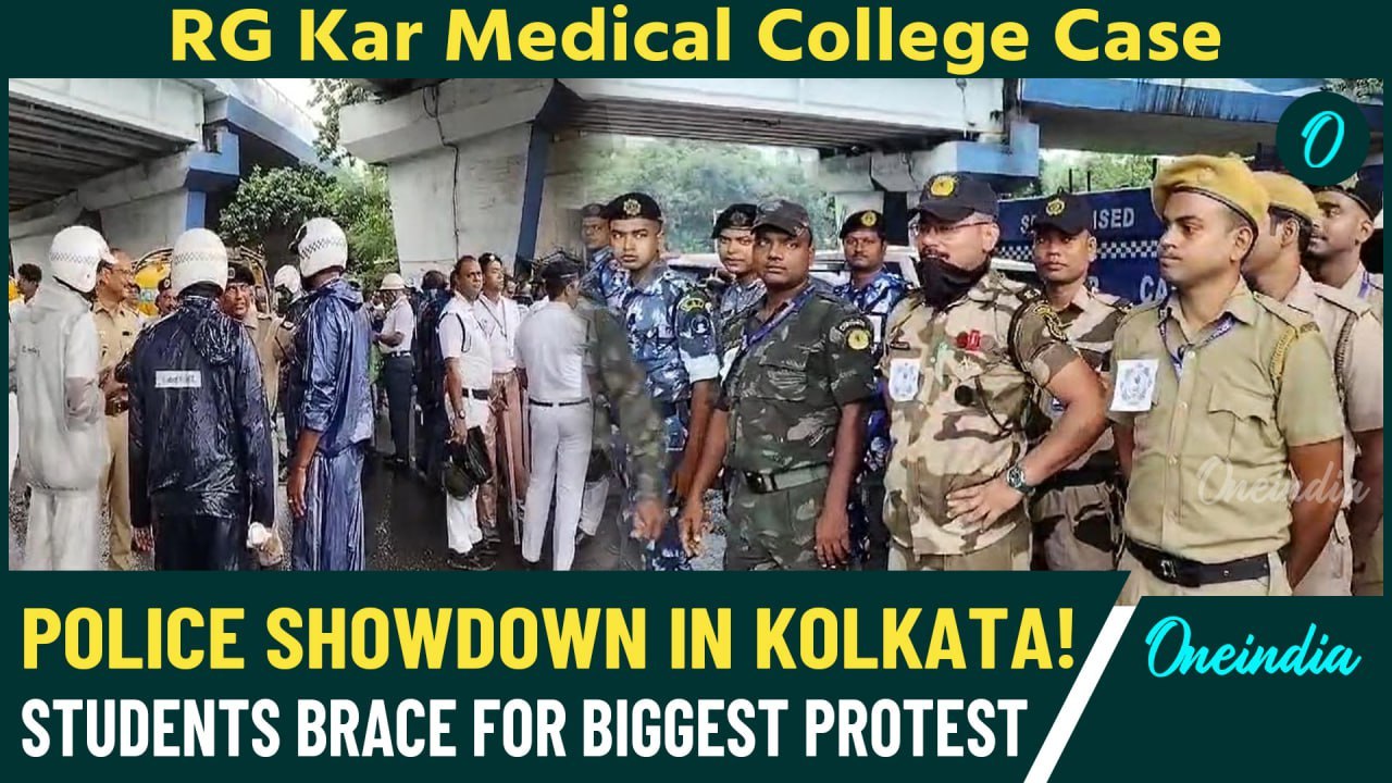 Kolkata RG Kar Case: Massive Police, RAF Deployment Ahead of Opposition-Supported Student Protests