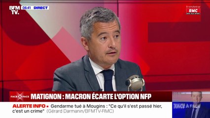 Gérald Darmanin: "Ce ne sont pas les partis politiques qui décident comme ça de dire qui est le Premier ministre"