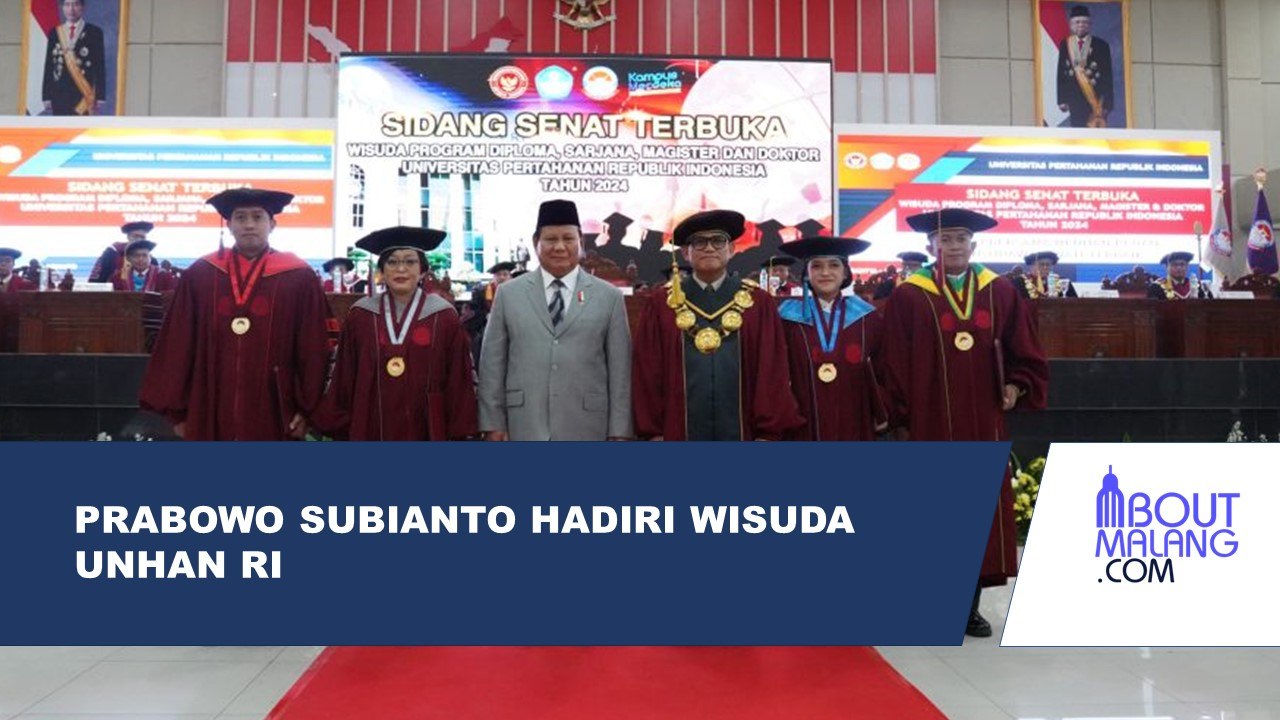 MOMEN MENHAN PRABOWO SUBIANTO HADIRI WISUDA 425 MAHASISWA UNHAN RI