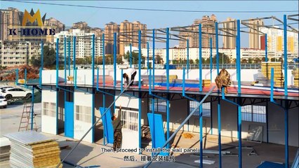 How to build a K-type prefab house step by step？