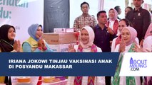 IRIANA JOKOWI MENINJAU VAKSINASI ANAK DI POSYANDU KOTA MAKASSAR