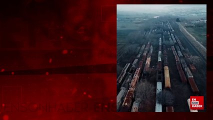 Selanik yakınlarındaki terk edilmiş tren mezarlığı