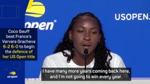 Gauff shows maturity after easy start to her US Open defence