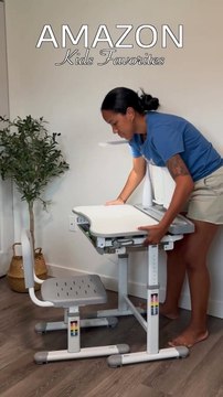 Kids Functional Desk and Chair Set | Ergonomic Height Adjustable Children School Study Desk | Amna Arshad Shop