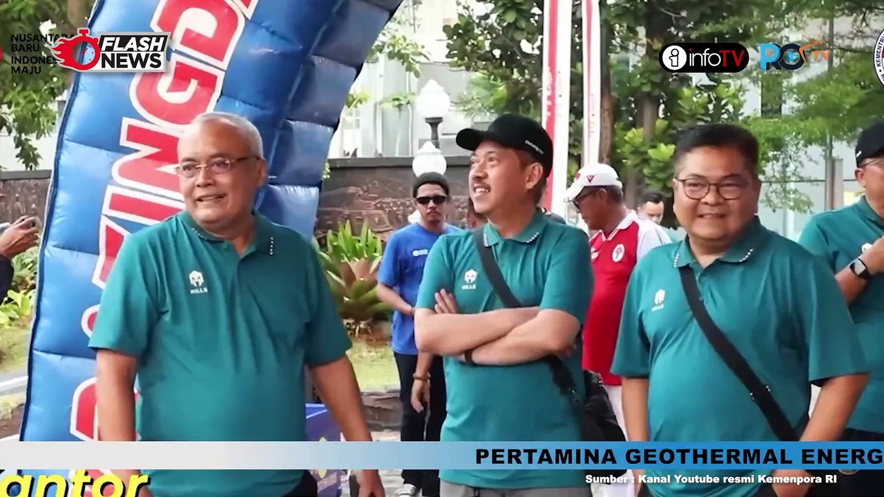 KEMENPORA GELAR JALAN SEHAT DAN SENAM BERSAMA DENGAN FORSES DAN FORKOMSAM