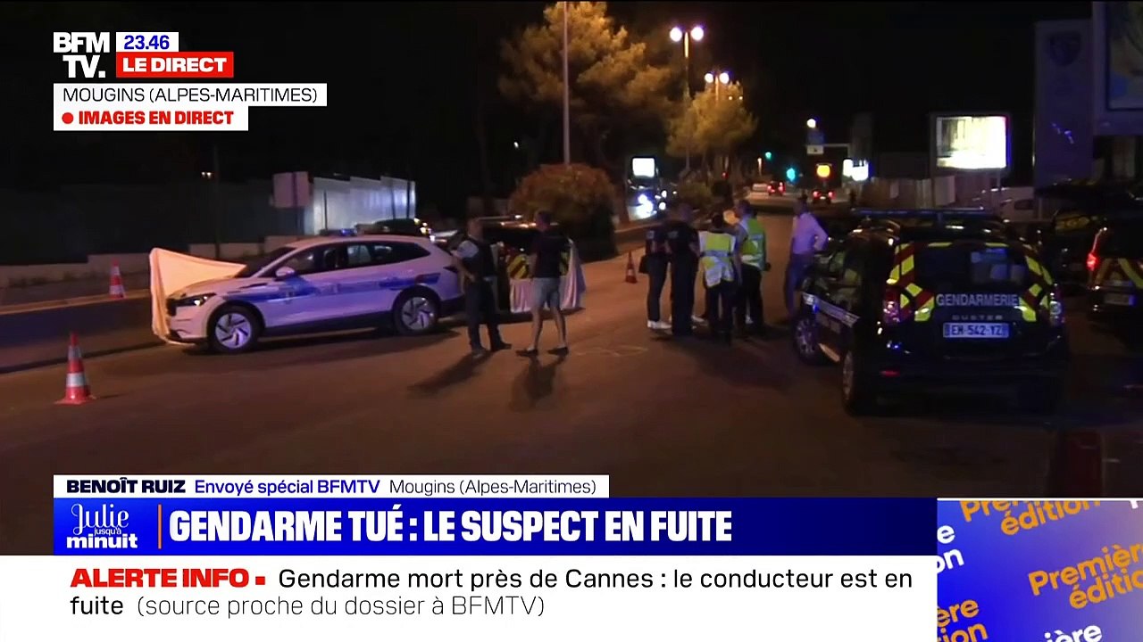 Malaise en direct sur BFMTV après la mort d'un gendarme à Mougins dans les Alpes-Maritime, percuté par un chauffard
