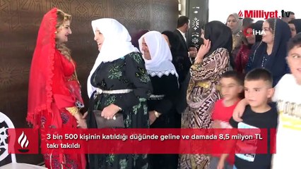 Aşiret düğününde altın yağmuru! 100 hayvan kesildi, binlerce kişi akın etti
