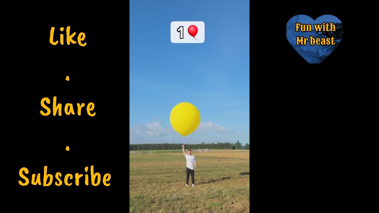 How Many Balloons Does It Take To Fly | Mr Beast Madness