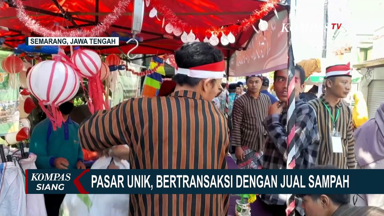 Pasar Unik di Demak, Warga Bertransaksi dengan Jual Sampah