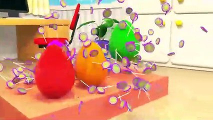 Finger Family Song - Surprise eggs and colorful cars - Baby Nursery Rhymes & Kids Songs