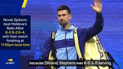 Djokovic 'shutting down' after late night finish in US Open