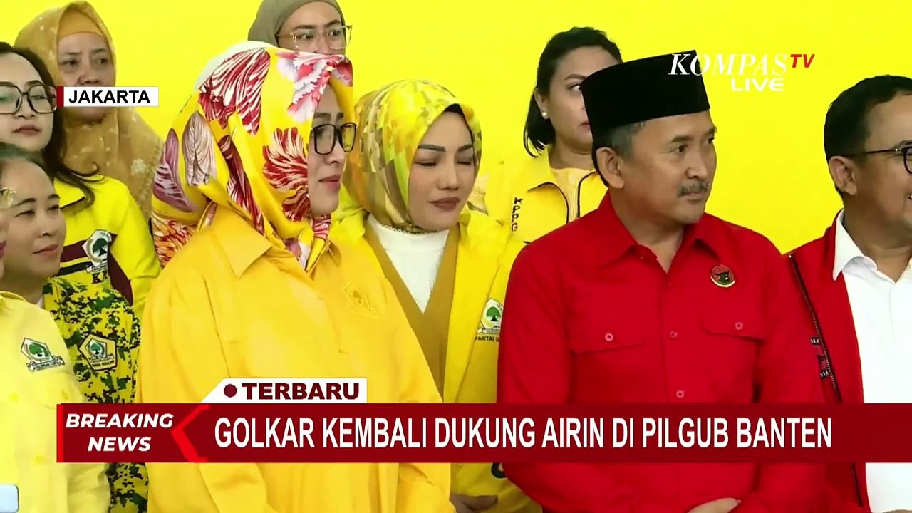 [FULL] Keterangan Airin Rachmi usai Kembali Resmi Didukung Golkar Maju Pilgub Banten: Pasti Terharu